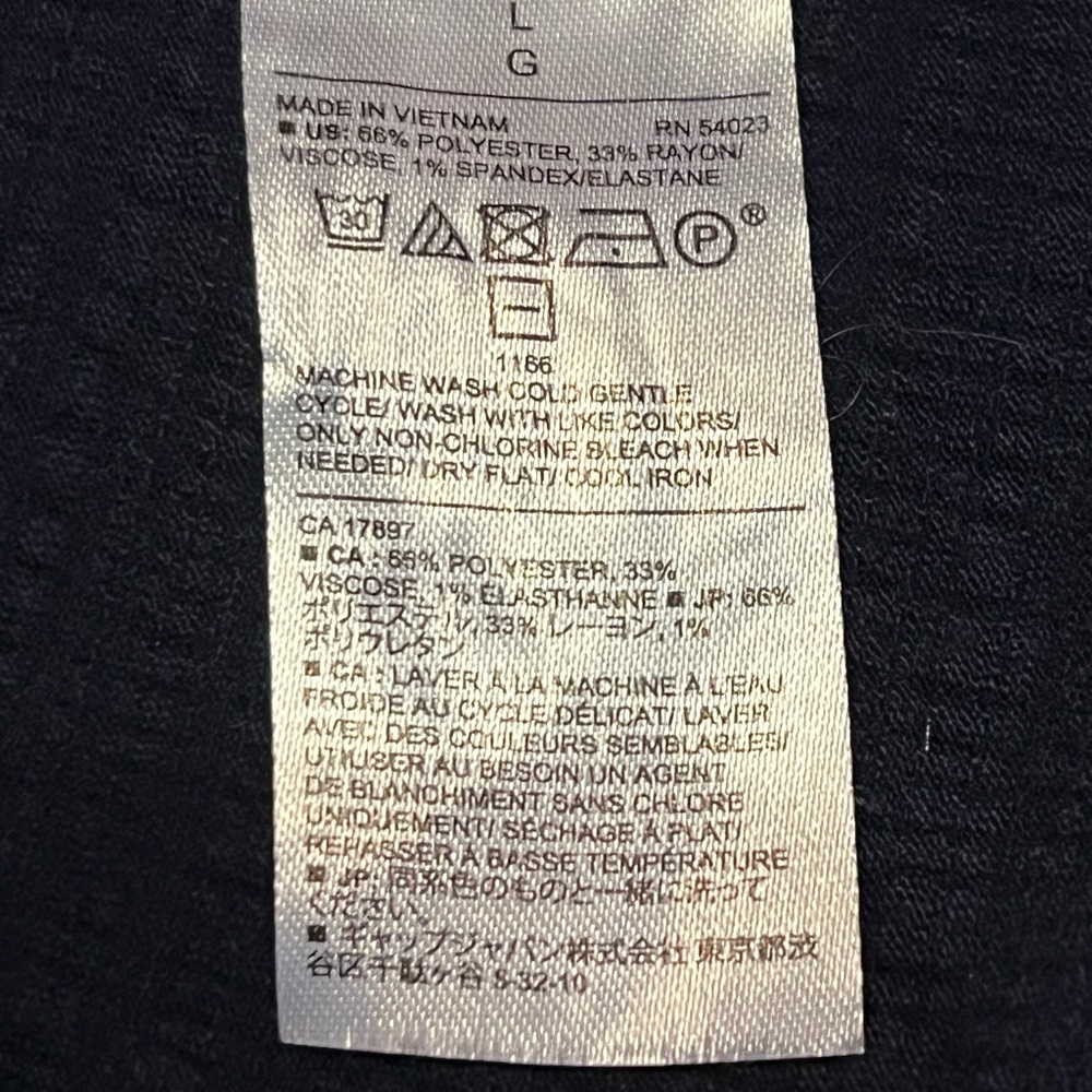 💙Banana Republic Navy Blue Sleeveless Top - Picture 4 of 4
